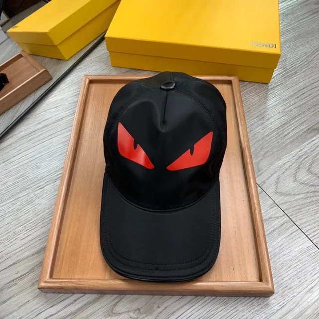 Fendi Monster Eyes Cap Black with Red Monster Eyes
