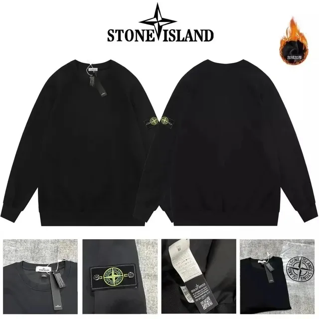 Stone Island Crewneck Sweatshirt Logo Patch