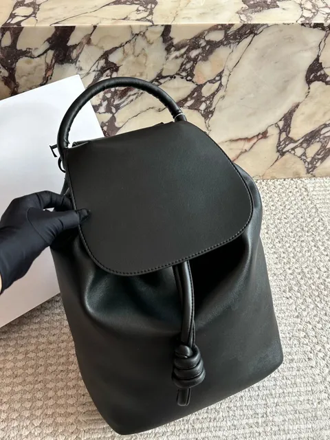 Bottega Veneta Andiamo Backpack Knot Detail