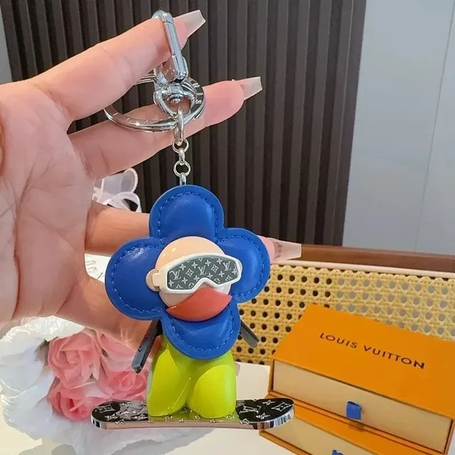 Louis Vuitton Flower Character Keychain Monogram Ski Goggles