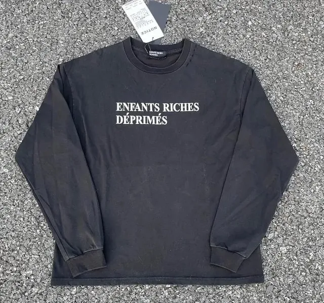Long Sleeve Tee Enfants Riches Déprimés Print