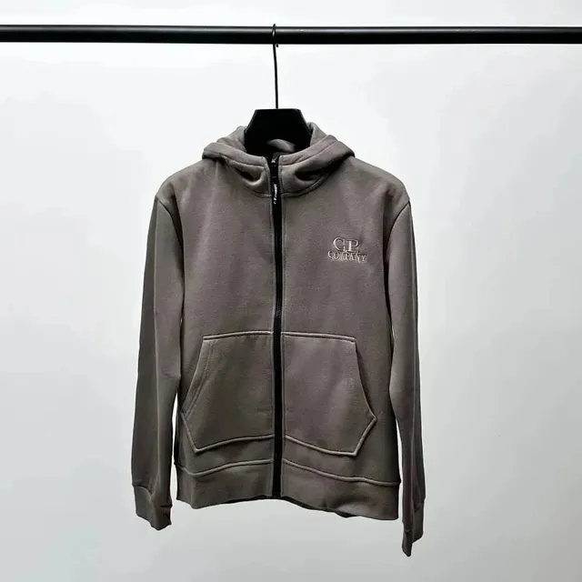 C.P. Company Zip-Up Hoodie Embroidered Logo