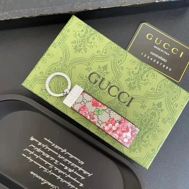 Gucci Keychain Floral GG Web