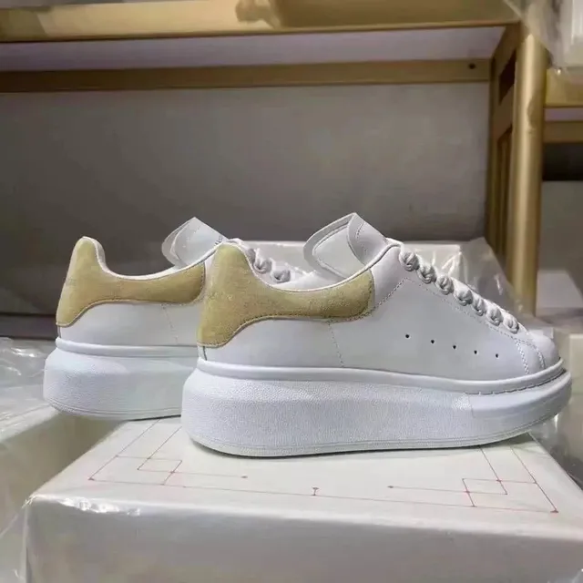 Alexander McQueen Oversized Sneaker White Beige