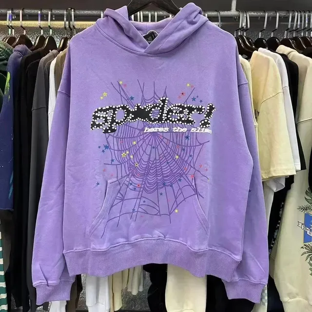 Sp5der Hoodie Spider Web Graphic