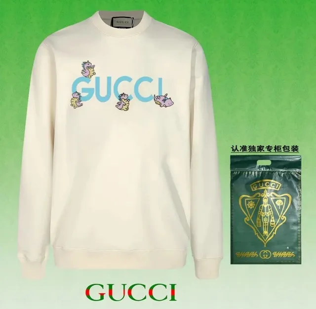 Gucci Crewneck Sweatshirt Dinosaur Logo Print