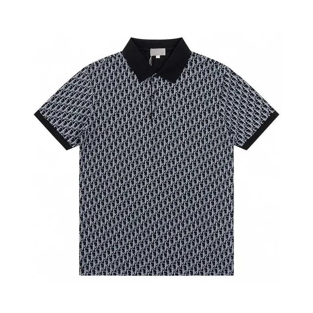 Dior Polo Shirt Oblique Logo Print