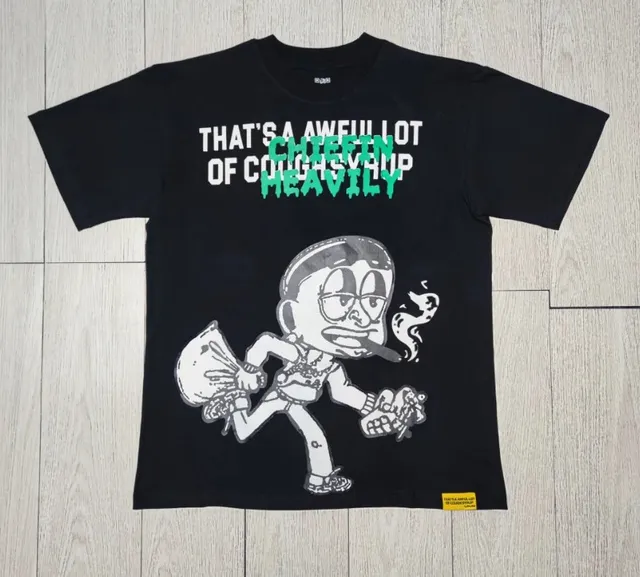 An Awful Lot of Cough Syrup Graphic Tee Chiefin Heavily