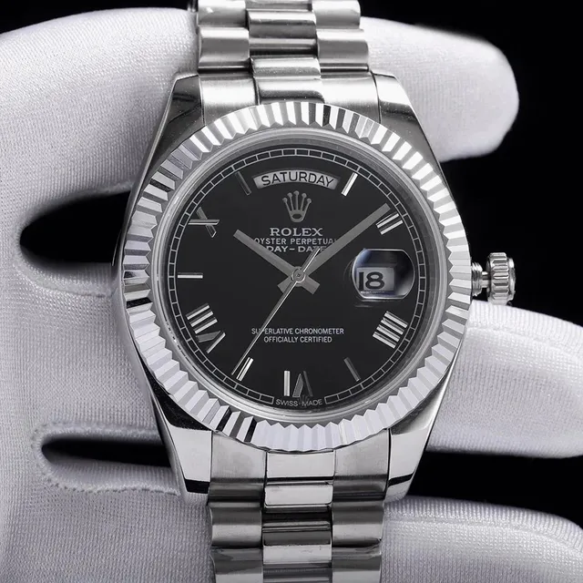 Rolex Day-Date Black Dial with Roman Numerals