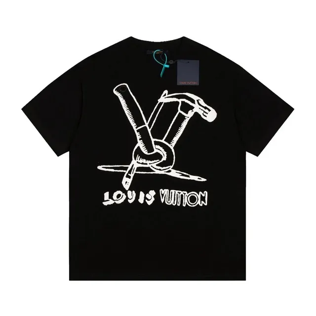 Louis Vuitton Graphic T-Shirt Hammer and Nail Print