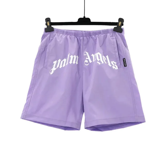 Palm Angels Logo Shorts Gothic Logo