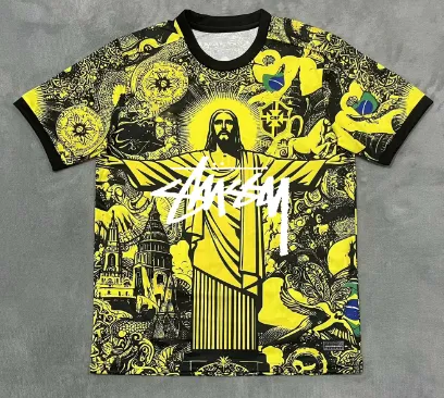 Stüssy Graphic T-Shirt Christ the Redeemer Print