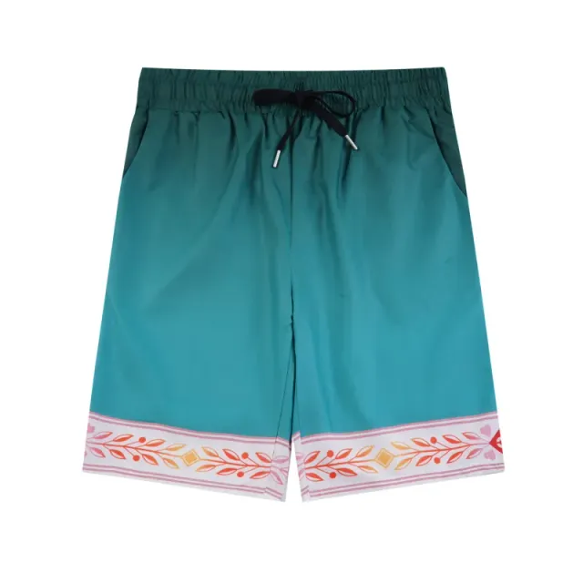 Casablanca Board Shorts Gradient with Floral Trim