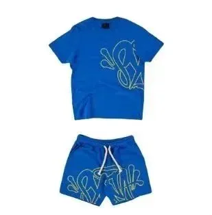 BAPE Shark Logo Set Blue with Outline Graphic