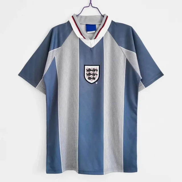 England National Team England Away Jersey 1996 Euro Striped