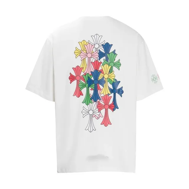 Chrome Hearts Graphic T-Shirt Multicolor Cross Print