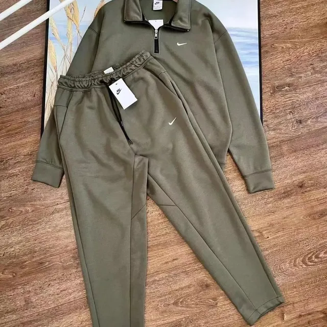 Nike Tech Fleece Set Olive Green
