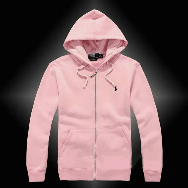 Polo Ralph Lauren Zip-Up Hoodie Solid Pink