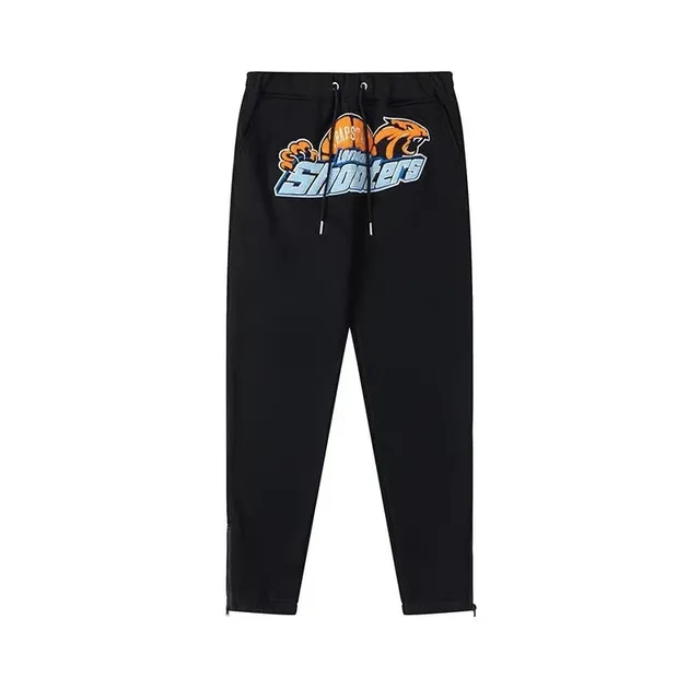 Graphic Joggers Tiger Logo Print
