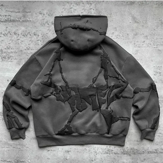 Fear of God Hooded Sweatshirt Distressed Overlay