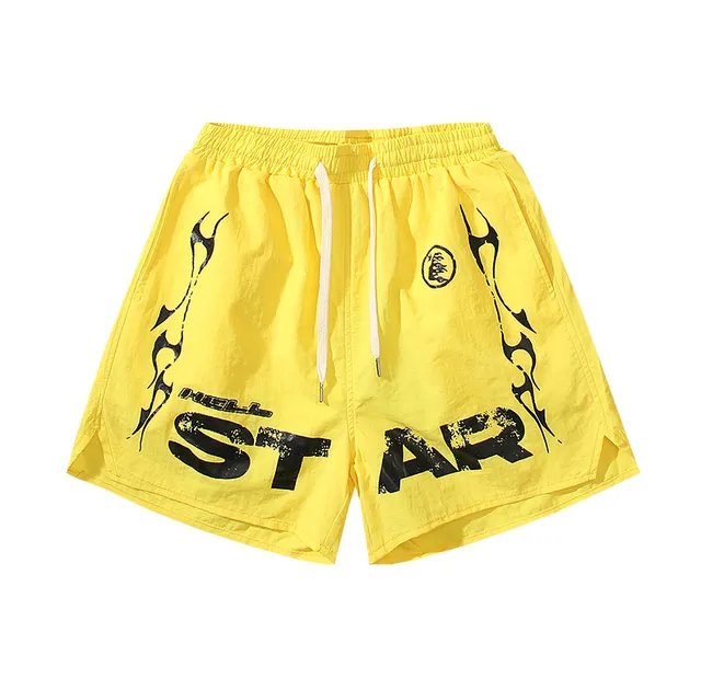 Hellstar Hell Star Shorts Flame Print