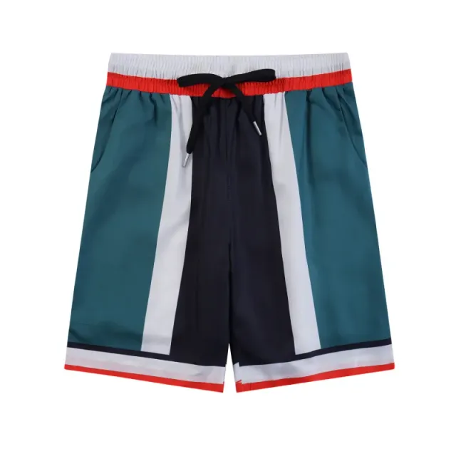 Casablanca Colorblock Swim Shorts Vertical Stripe