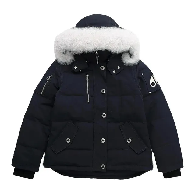 Moose Knuckles Puffer Jacket Fur-Trimmed Hood