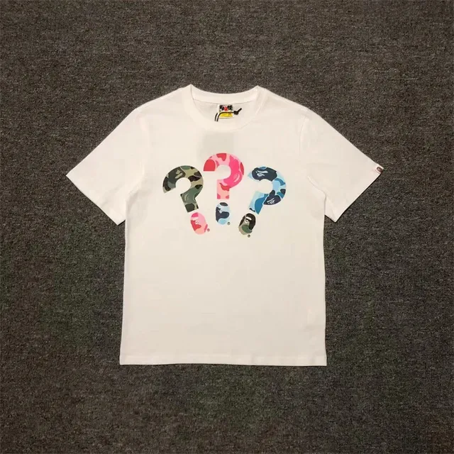BAPE Question Mark Tee Multi Camo Print