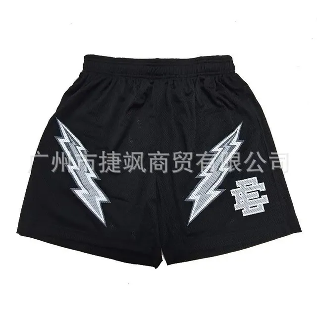 Eric Emanuel Mesh Shorts Lightning Bolt