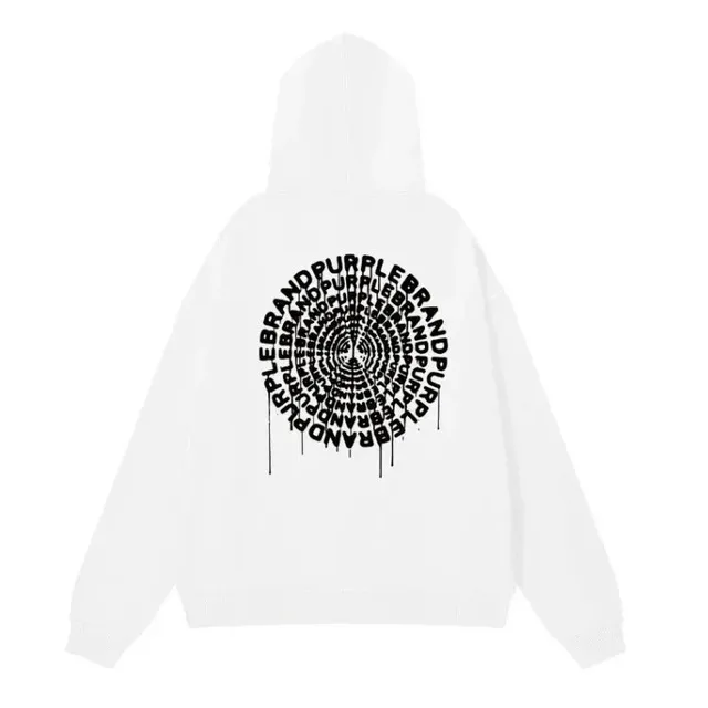 Broken Planet Hoodie Purple Brand Spiral Print