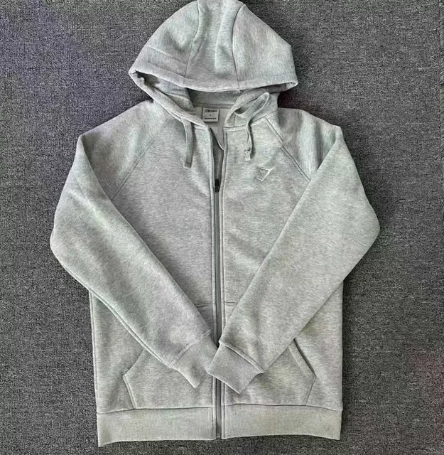 Gymshark Full Zip Hoodie Heather Grey