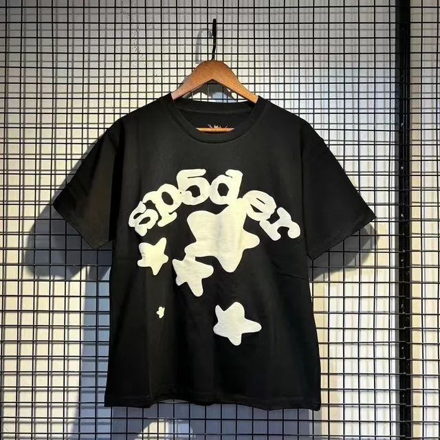 Sp5der Graphic Tee Spider Logo with Stars
