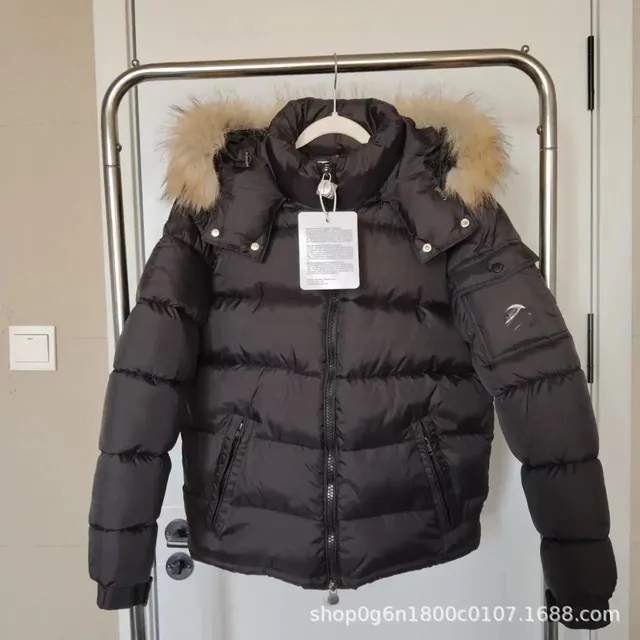 Moncler Puffer Jacket Fur-Trimmed Hood