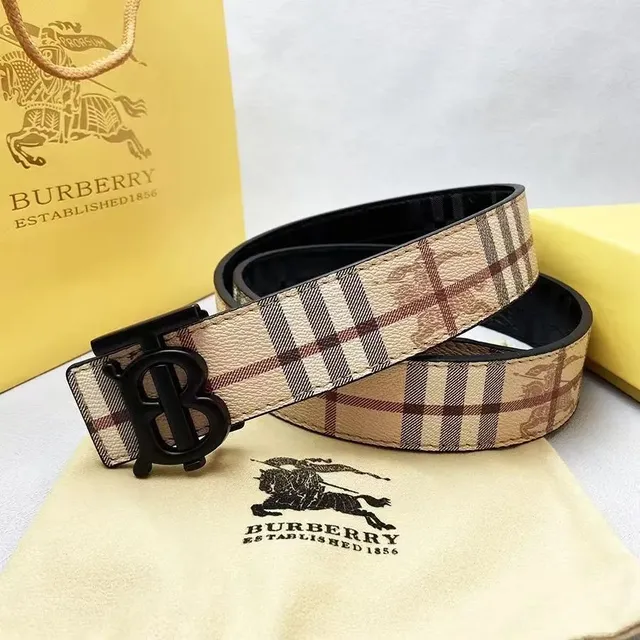 Burberry Check Belt Haymarket Check