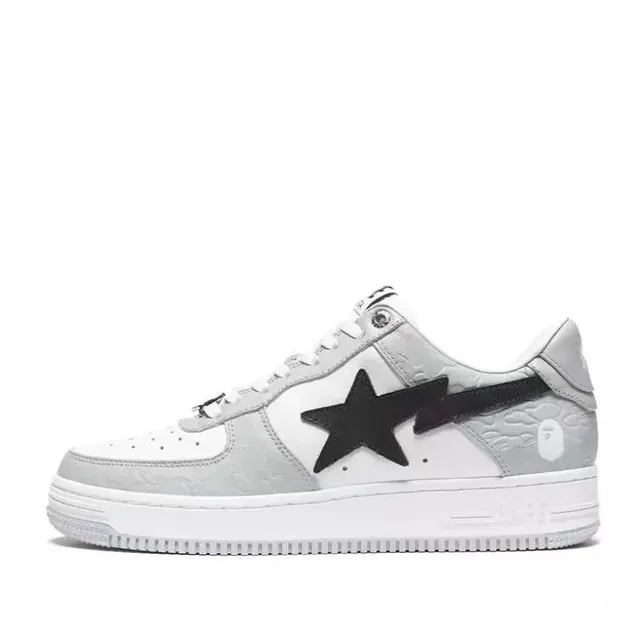 BAPE Shark Low Grey Camo