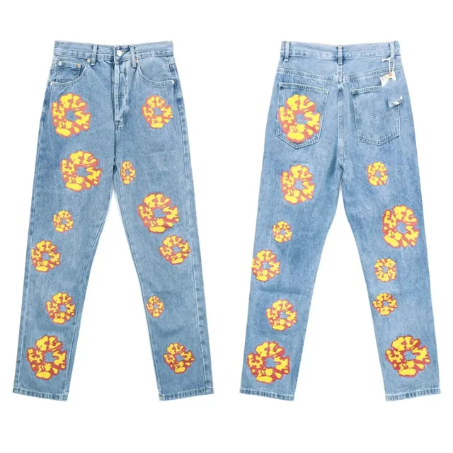 Levi's 501 Straight Fit Jeans Floral Print