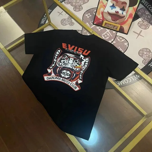Evisu Graphic Tee Daruma Moto Club