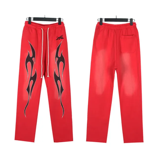 Reebok Track Pants Flame Graphic