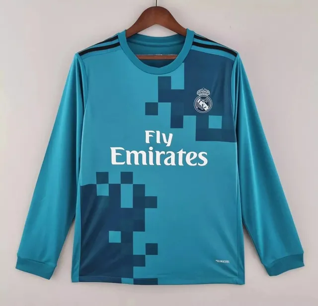 Adidas Real Madrid Away Jersey Pixelated Teal