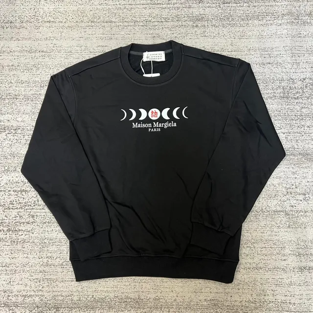 Maison Margiela Crewneck Sweatshirt Phases of the Moon Print