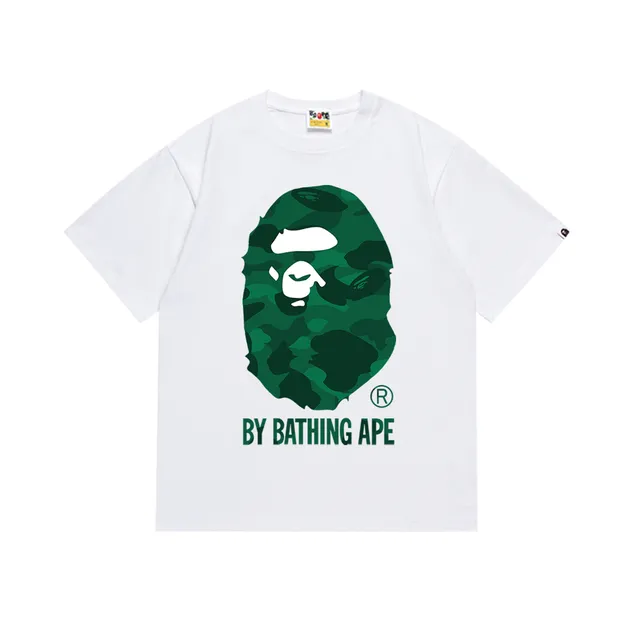 BAPE Ape Head Tee Green Camo Ape Head