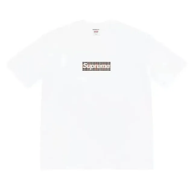 Supreme Box Logo Tee Burberry Check