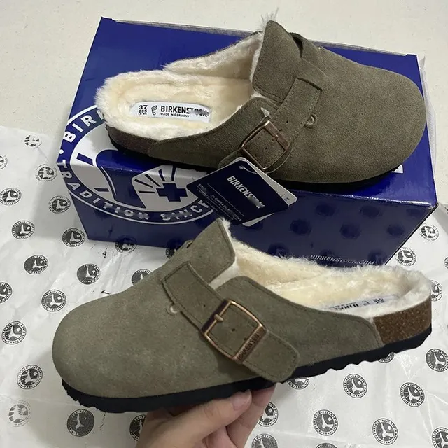 Birkenstock Arizona Fur-Lined Suede