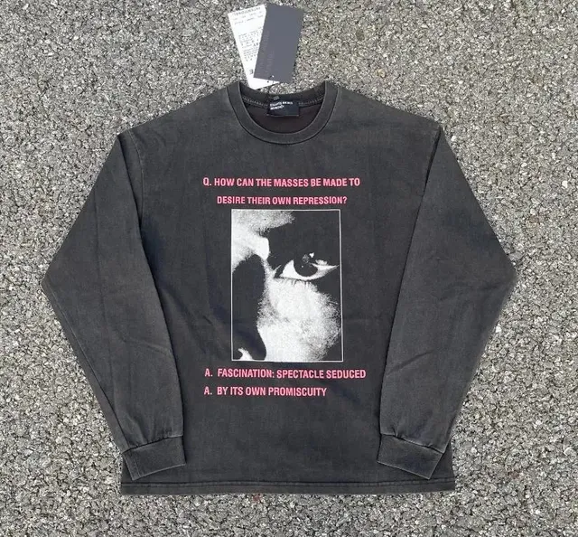 Comme des Garçons Long-Sleeve Tee Philosophy Print