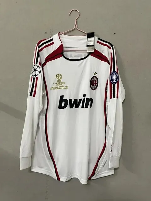 AC Milan × Adidas 2007 Champions League Final Jersey bwin Sponsor