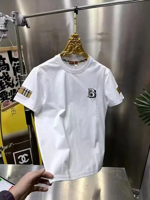 Burberry Logo T-Shirt Check Sleeve