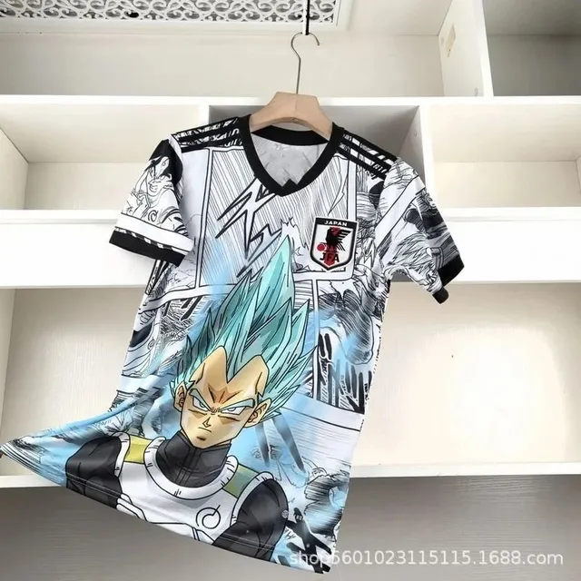 Japan National Team Soccer Jersey Dragon Ball Super Vegeta Print