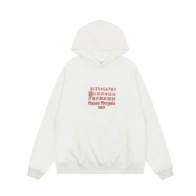 Maison Margiela Hooded Sweatshirt Numbers Logo