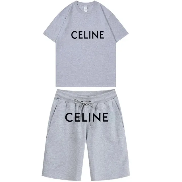 Celine Logo Set Heather Grey