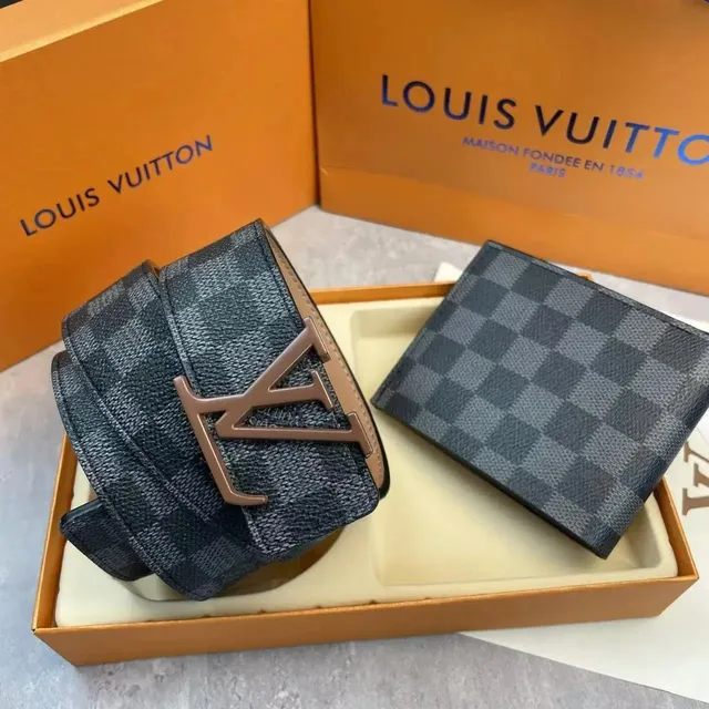 Louis Vuitton LV Initiales Belt Damier Graphite